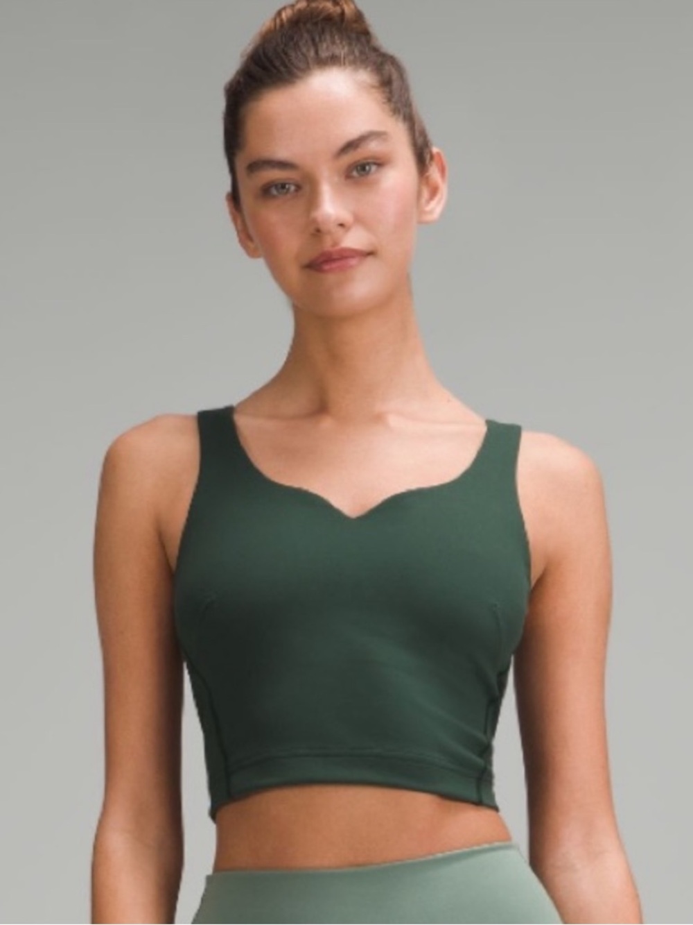 Lululemon Wunder Train sweetheart hunter green size 8 tank
